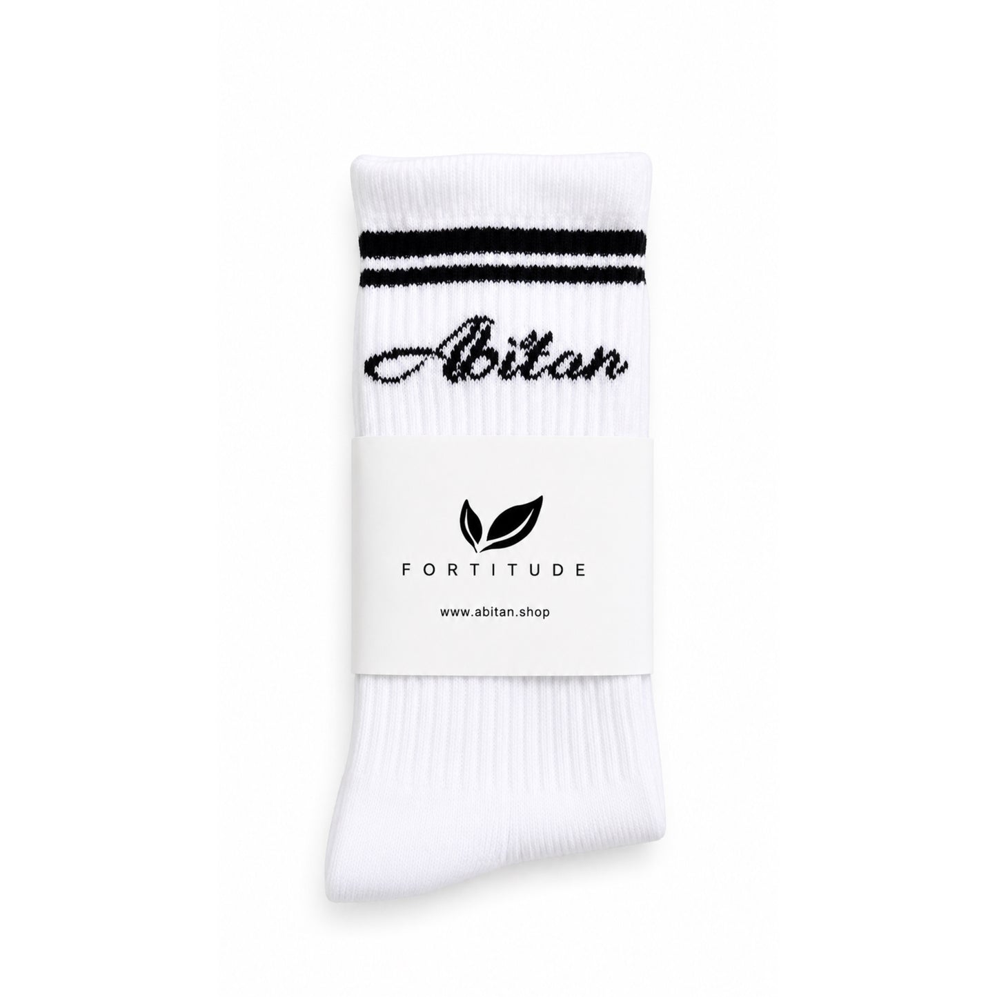 Abitan Socks - Premium Crew Socks ( White)