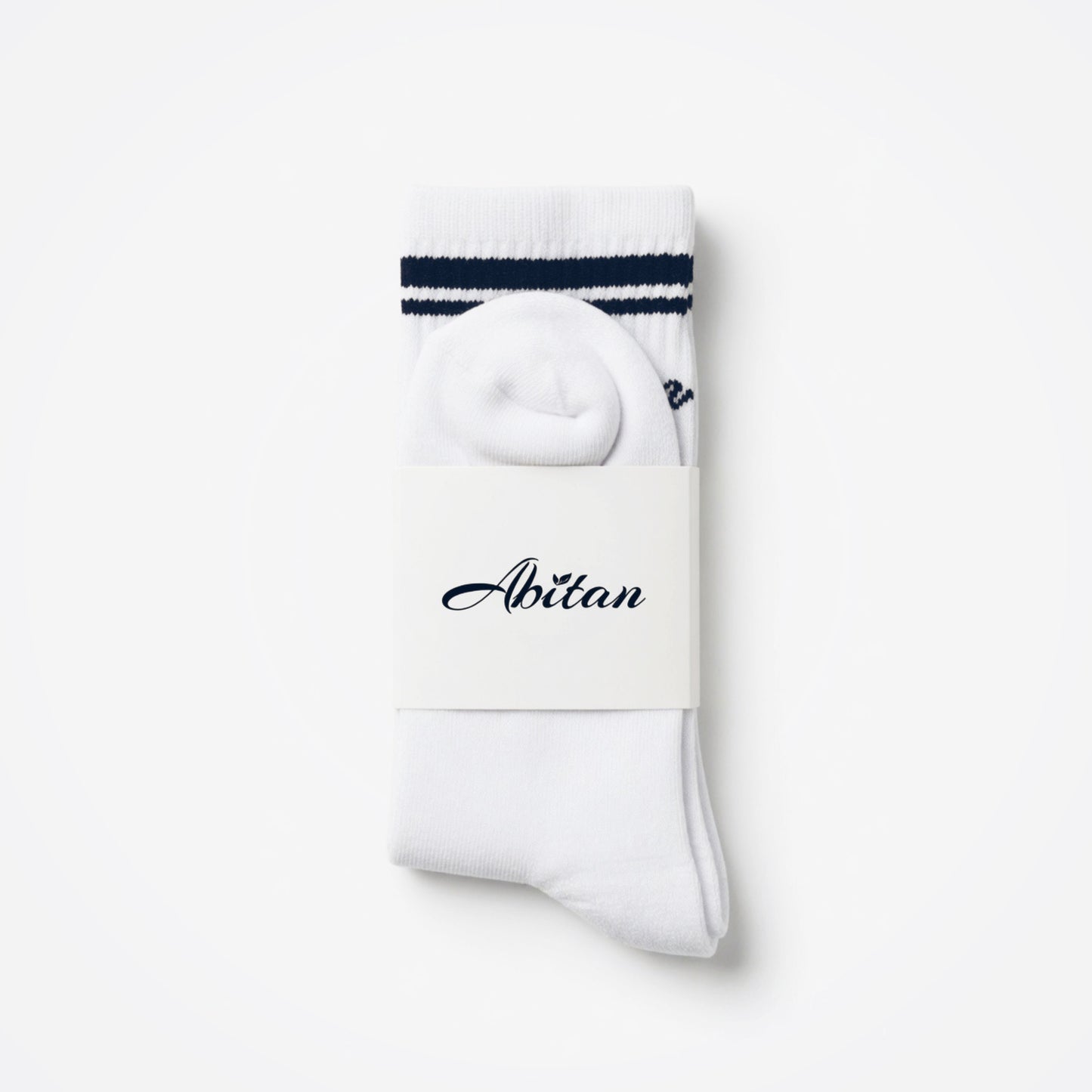 Abitan Socks - Premium Crew Socks ( White)