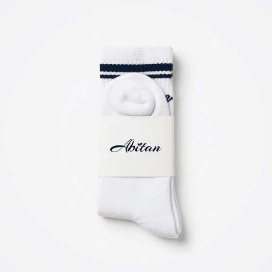 Abitan Socks - Premium Crew Socks ( White)