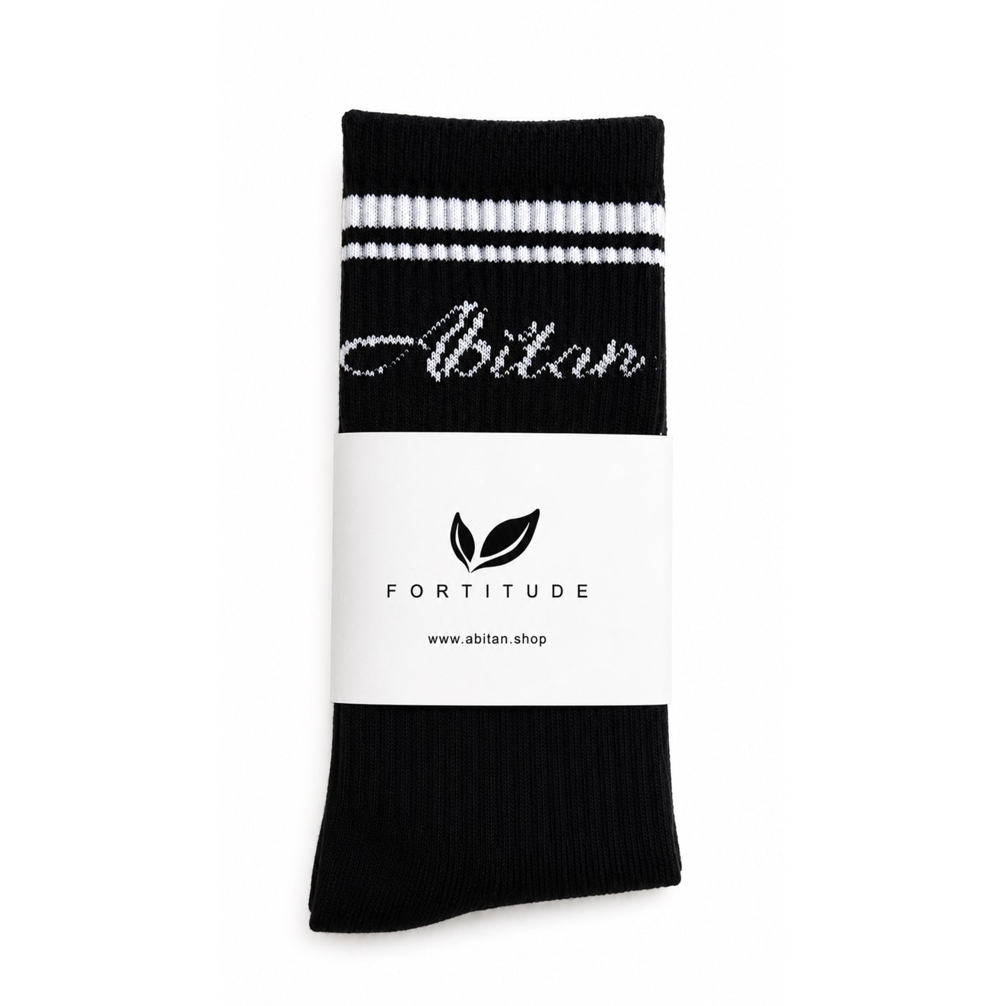 Abitan Socks - Premium Crew Socks  ( Black )