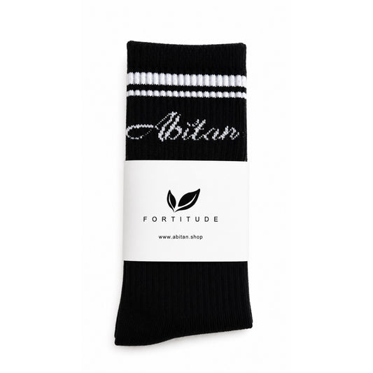 Abitan Socks - Premium Crew Socks  ( Black )
