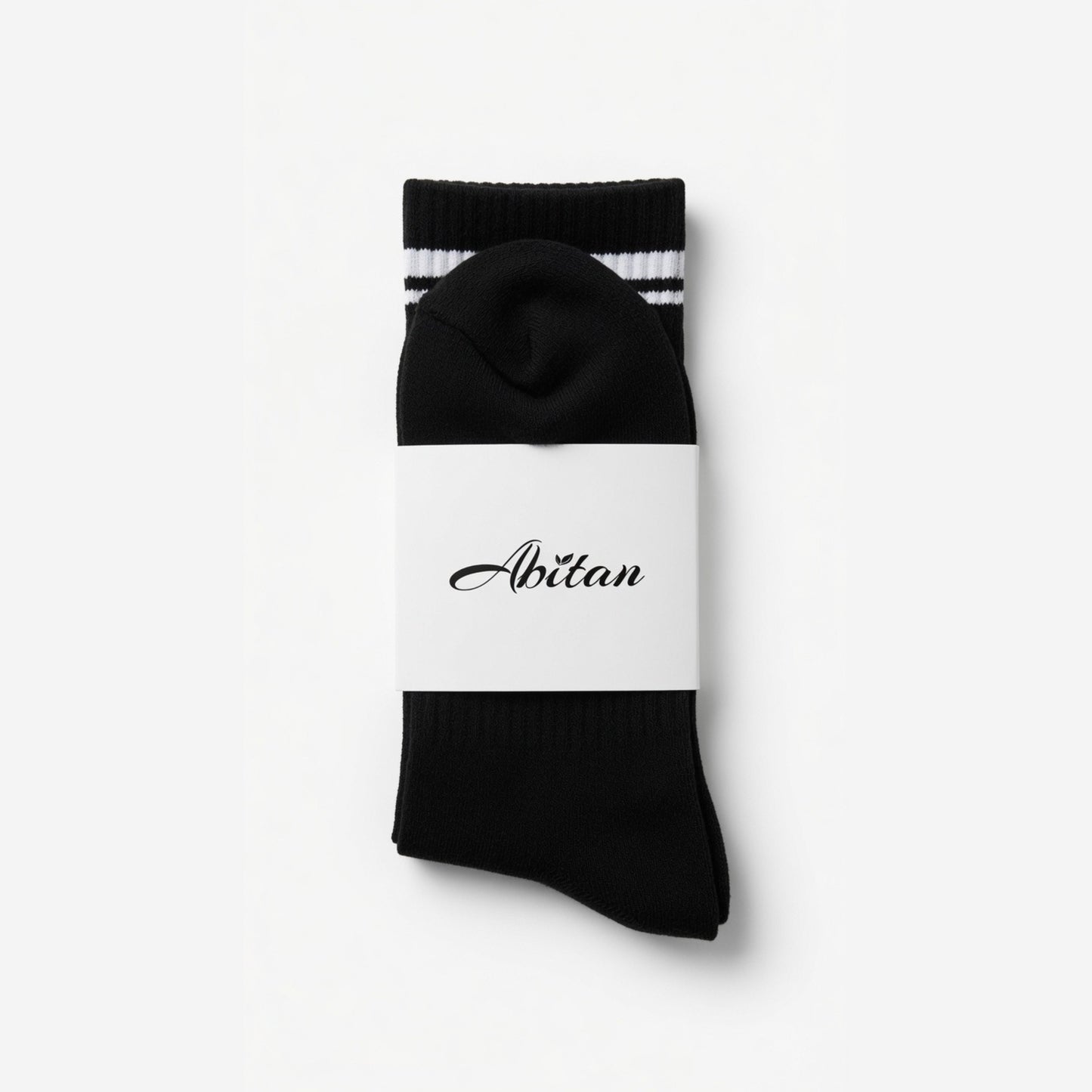 Abitan Socks - Premium Crew Socks  ( Black )